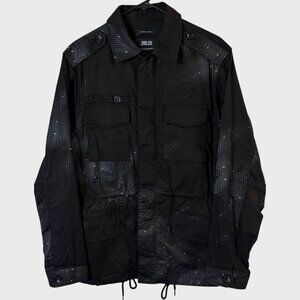 Publish Brand M65 Military Cargo Field Jacket Black Men's Size Large 100% Cotton